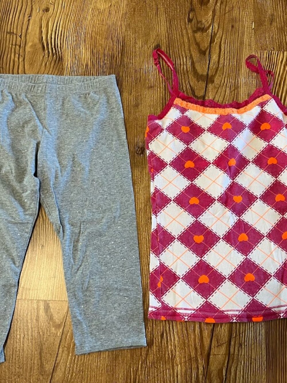 Girls' Size 14 Bundle - So Capri Leggings & Justice Tank Top